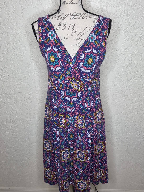 Dresses & Skirts - Multicolored Geometric Print Sleeveless Dress